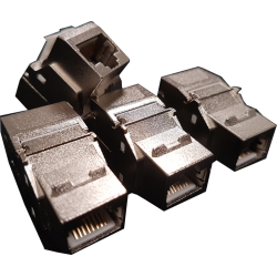 Jeu de 4 RJ45 câblées - sans cordon ELCOM00003 (ART4RJ45C6NU)