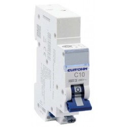 Disjoncteur 1P+N 10A courbe C à connexions rapides