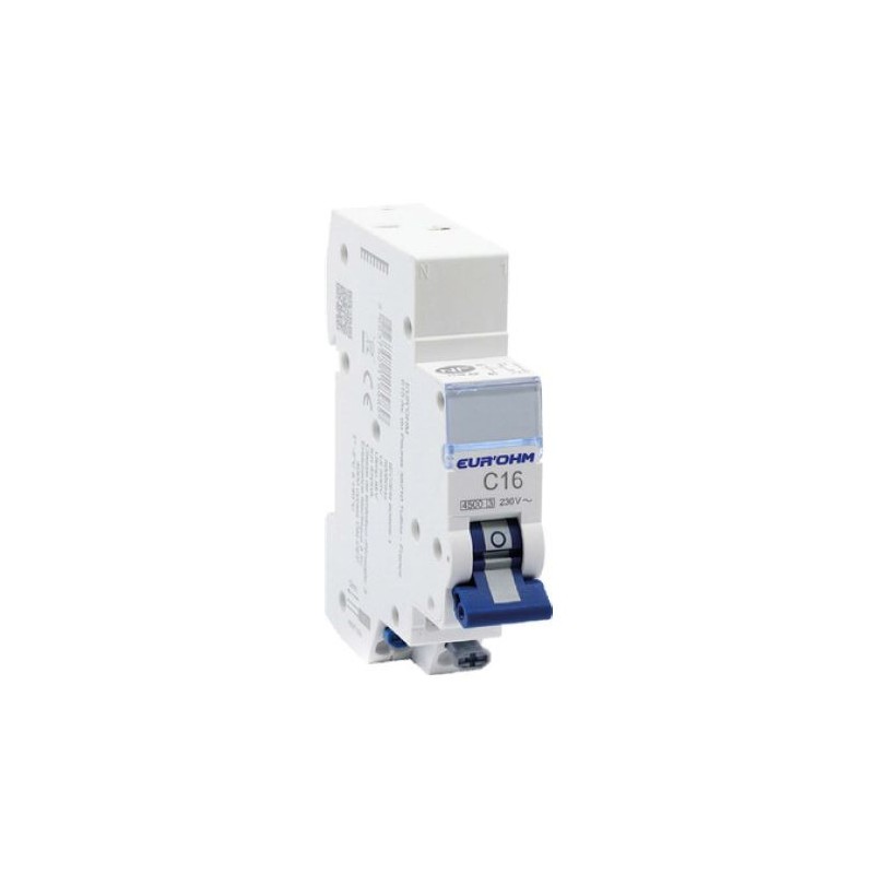 Disjoncteur 1P+N 16A courbe C à connexions rapides